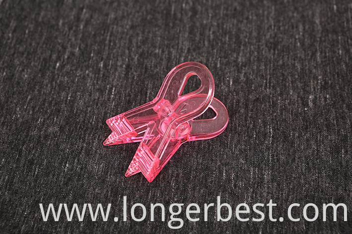 Pink ribbon magnetic clips